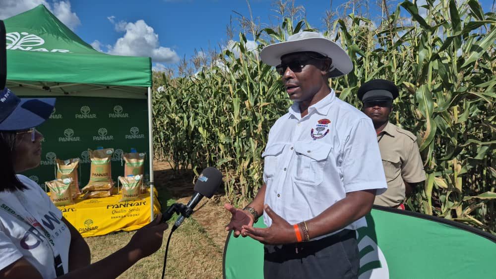 HRH Chief Chibwika speaking to media at the Chisamba Agritech Expo