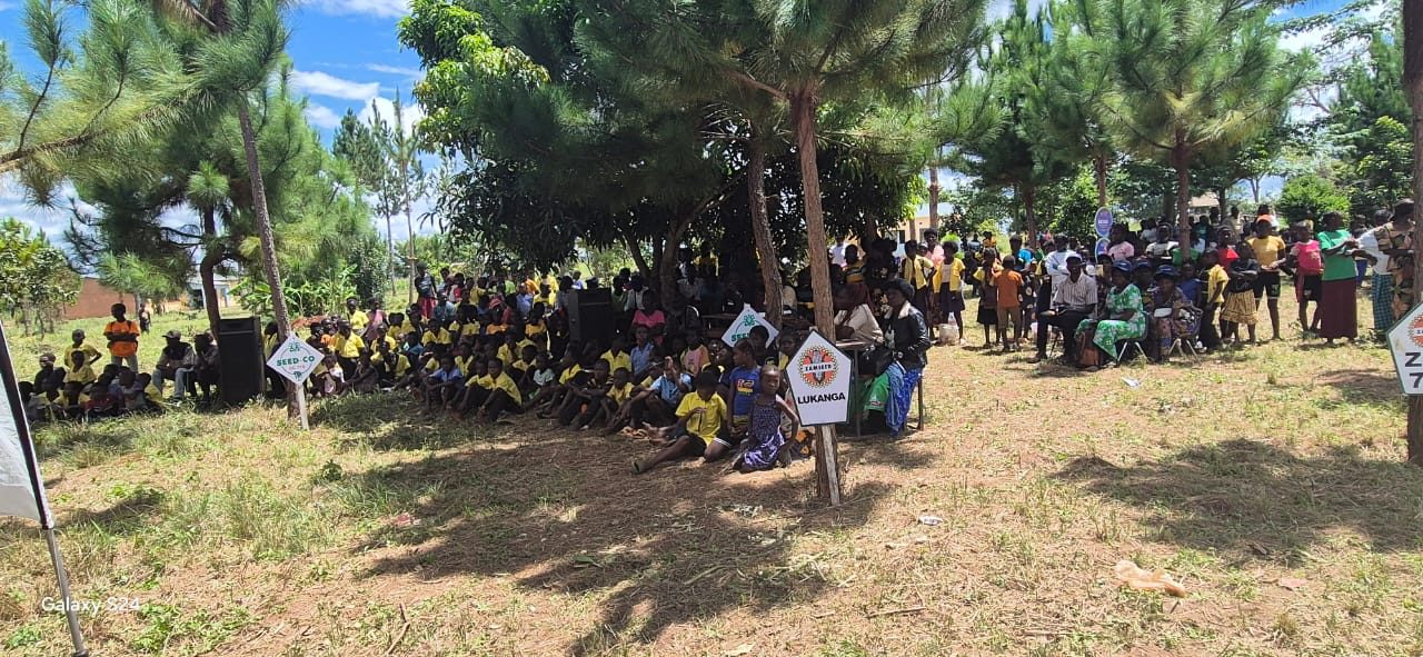 Young people of Chibwika at a community gathering